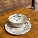 Schumann Arzberg Bavaria Altın İşlemeli Porselen Fincan Takımı – Alman Vintage Kahve Fincanı