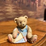 Cherished Teddies “Mark” Mart Ayı Koleksiyon Biblo – Enesco 1993 Orijinal Figür 6x7 cm
