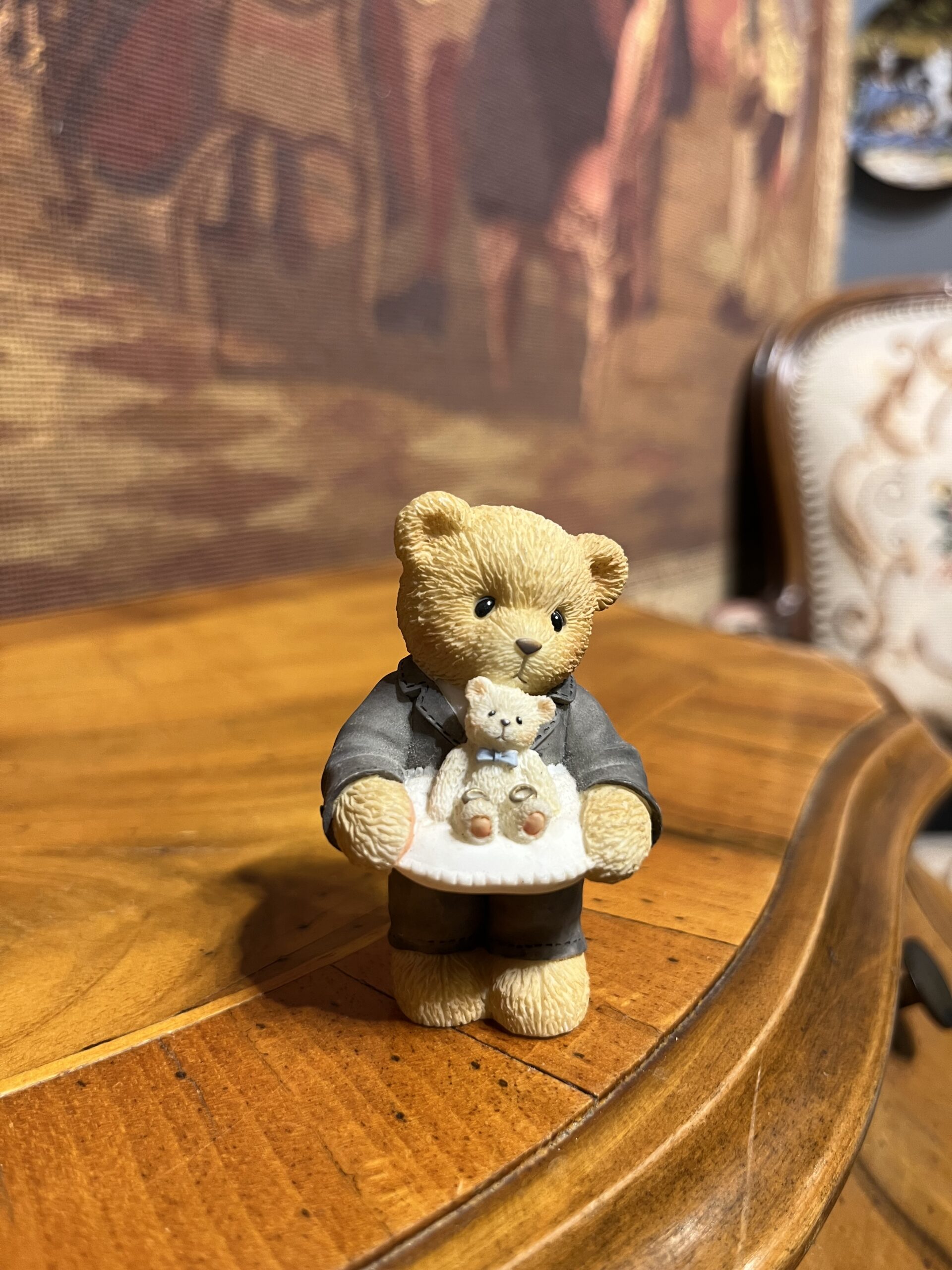 IMG_3816-scaled-1.jpg Cherished Teddies 1998 Baba Ayıcık Biblo – “The Most Important Job” Enesco Figür 6x4 cm - Görsel 1