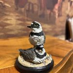 Vintage Kuş Figürlü Biblo – El Boyama Dekoratif Koleksiyon Parçası (7x7 cm)