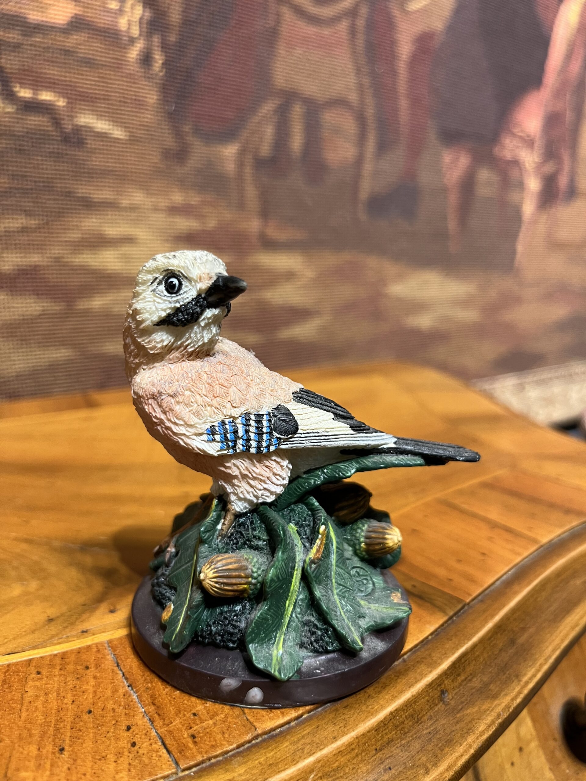 IMG_4080-scaled-1.jpg Vintage Alakarga Kuş Biblo – El Boyama Eaglemoss Koleksiyon Figürü (8x8 cm) - Görsel 1