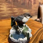 Vintage Su Kenarı Kuş Biblo – El Boyama Eaglemoss Koleksiyon Figürü (8x8 cm)