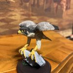 Vintage Şahin Biblo – Eaglemoss “Wanderfalke / Slechtvalk” El Boyama Koleksiyon Figürü (9x8 cm)