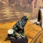 El Boyaması Kuş Figürlü Dekoratif Biblo – Vogelwelt Collection Turmfalke (9x8 cm)