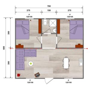 42m çatılı konteyner içi