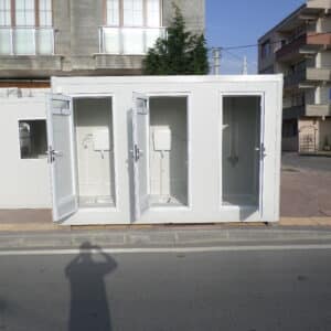 tuvalet konteyner 3'lü