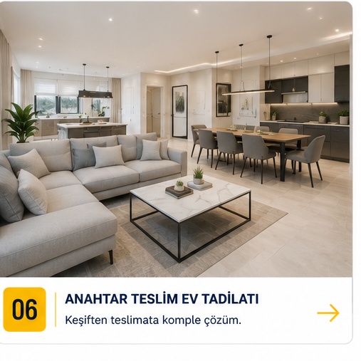 Anahtar teslim ev tadilatı ve dekorasyonu