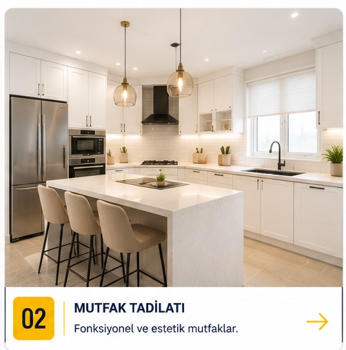 Modern mutfak tadilatı ve yenileme