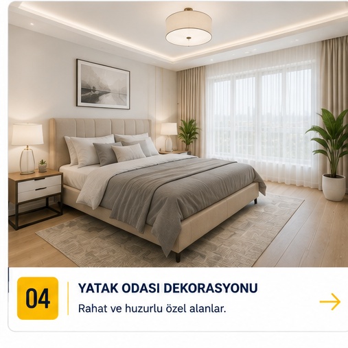 Yatak odası tadilat ve dekorasyon