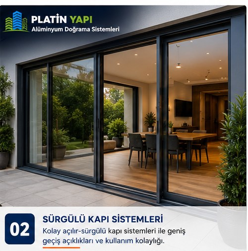 Sürgülü alüminyum kapı sistemi
