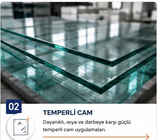 Temperli cam uygulamaları