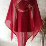 Ay Yıldız Damat Örtüsü. Kırmızı