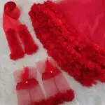 Lazer Duvak Seti. Kırmızı