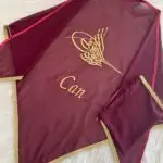 Tuğralı ve isimli damat örtüsü