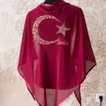 Damat örtüsü bordo